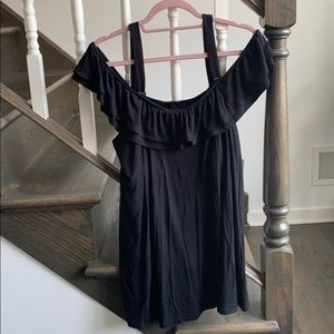 A Pea In The Pod Black Cold Shoulder Nursing Top!